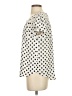 41Hawthorn 100% Polyester Polka Dots Ivory Short Sleeve Blouse Size S - photo 5