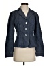 Worth Solid Blue Denim Jacket Size 4 - photo 1