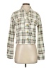 Just Polly 100% Polyester Plaid Green Jacket Size XS - photo 1