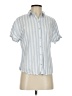 Universal Thread Stripes Blue Short Sleeve Button-Down Shirt Size XS - photo 1