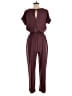 Maurices Solid Burgundy Jumpsuit Size S - photo 2