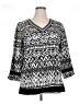 Erika Black 3/4 Sleeve Blouse Size XL - photo 1
