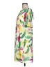 DKNY 100% Polyester Tropical Yellow Casual Dress Size 10 - photo 5