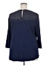 Daniel Rainn Blue 3/4 Sleeve Blouse Size 2X - photo 2