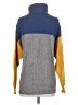 Free People Color Block Gray Turtleneck Sweater Size XS - photo 2