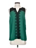 41Hawthorn 100% Polyester Green Sleeveless Blouse Size S - photo 1
