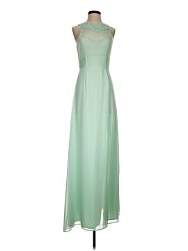 gianni bini green dress Callie Green Floral Long Sleeve Plus Size Wrap Dress - Fair Trade Dresses main image 1