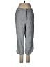 Intro Chevron-herringbone Gray Linen Pants Size 6 - photo 1