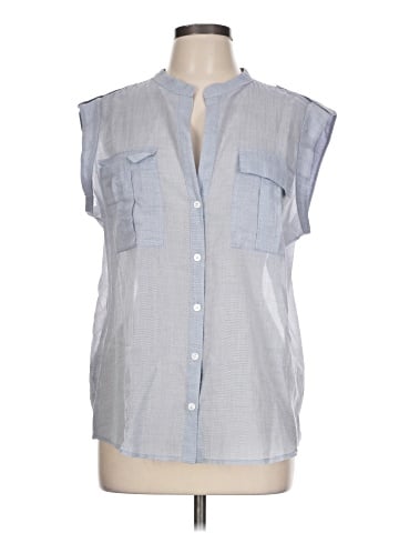BCBGMAXAZRIA Sleeveless Button-Down Shirt (view 1)