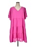 Andree by UNIT 100% Polyester Pink Casual Dress Size 1X - photo 1