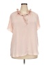 Ann Taylor Pink Short Sleeve Blouse Size XXL - photo 1
