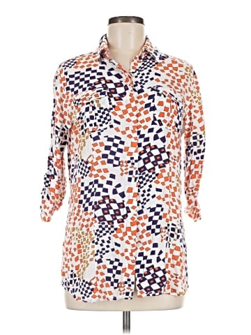 CAbi 3/4 Sleeve Button-Down Shirt (view 1)