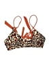 Unbranded Animal Print Brown Swimsuit Top Size L - photo 1