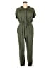 Cato Solid Green Jumpsuit Size XL - photo 1