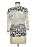 Boden 100% Viscose Print Ivory 3/4 Sleeve Blouse Size 6 - photo 2