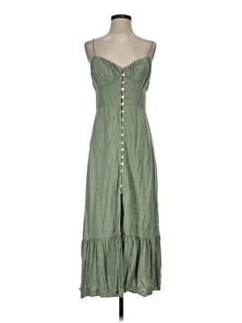 green floral dress prom Zara Cross Waist Jersey Dress-Hunter Green, Ikat main image 0