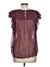 Meadow Rue 100% Polyester Burgundy Sleeveless Blouse Size 10 - photo 2