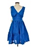 Taylor 100% Cotton Blue Cocktail Dress Size 4 - photo 2