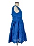 Taylor 100% Cotton Blue Cocktail Dress Size 4 - photo 4