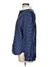 J.Crew Polka Dots Blue Long Sleeve Blouse Size L - photo 5