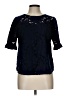 Monteau Blue Short Sleeve Blouse Size L - photo 1