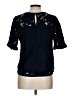 Monteau Blue Short Sleeve Blouse Size L - photo 2