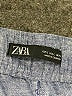 Zara Chevron-herringbone Blue Casual Pants Size L - photo 7