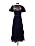 Self-Portrait 100% Polyester Blue Cocktail Dress Size 6 - photo 2