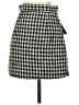 H&M Houndstooth Black Casual Skirt Size 2 - photo 2