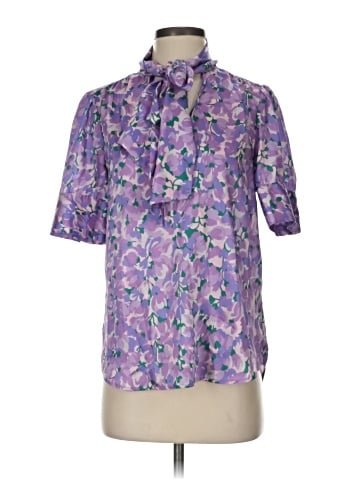 J.Crew Collection Short Sleeve Blouse (view 1)