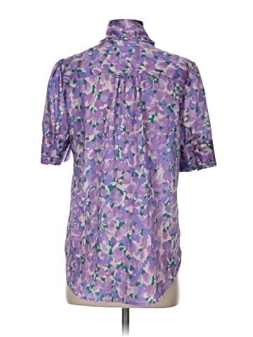 J.Crew Collection Short Sleeve Blouse (view 2)