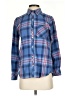 Vineyard Vines Plaid Blue Long Sleeve Button-Down Shirt Size 0 - photo 1