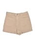 MNG Solid Tan Denim Shorts Size XS - photo 1