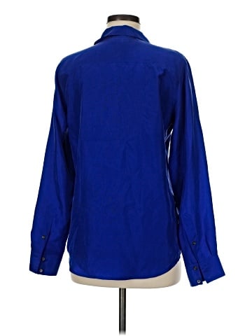 Lands' End Canvas Long Sleeve Silk Top (view 2)