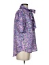 J.Crew Collection 100% Polyester Purple Short Sleeve Blouse Size XS - photo 4