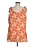CAbi 100% Polyester Orange Sleeveless Blouse Size M - photo 2