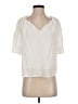Assorted Brands 100% Rayon Ivory Short Sleeve Blouse Size S (estimated) - photo 1