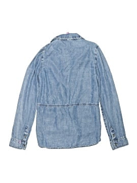 Aqua Long Sleeve Blouse (view 2)
