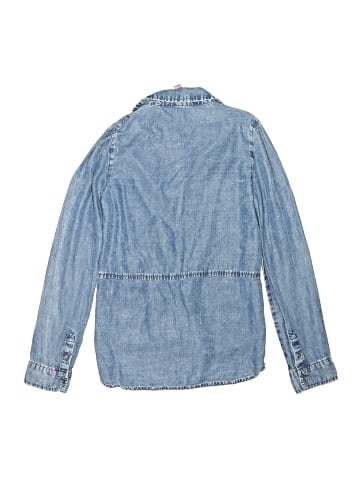 Aqua Long Sleeve Blouse (view 2)