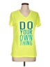 Danskin Now Yellow Short Sleeve T-Shirt Size L - photo 1