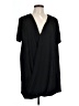 Lush 100% Polyester Black Short Sleeve Blouse Size L - photo 1
