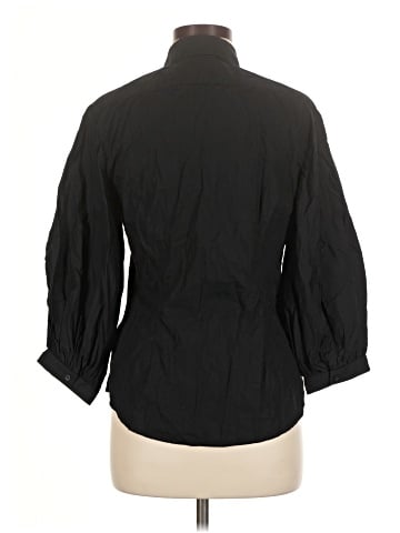 Lauren by Ralph Lauren 3/4 Sleeve Button-Down Shirt (view 2)
