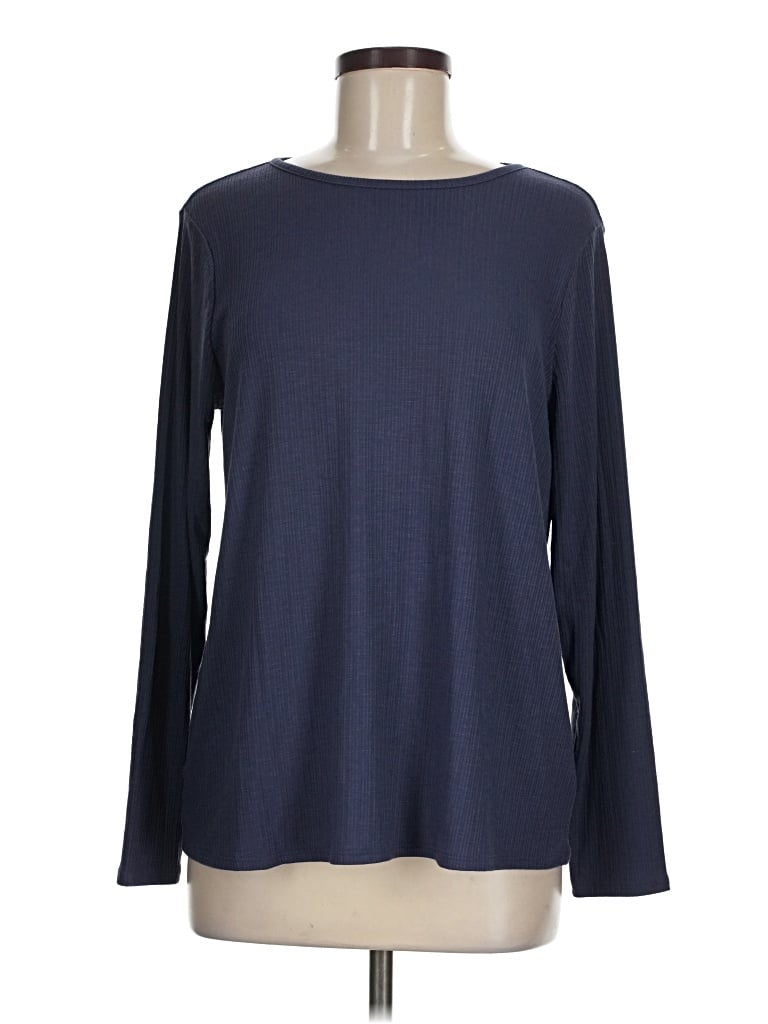 Pre-owned Old Navy Long Sleeve T-shirt In Blue