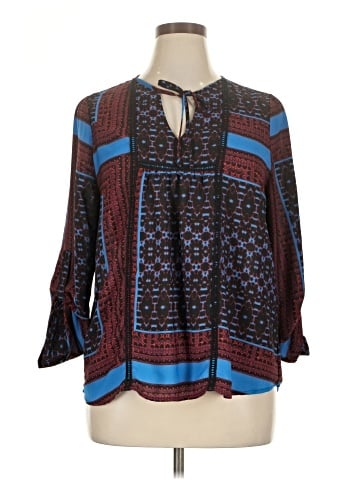 Collective Concepts 3/4 Sleeve Blouse (view 1)