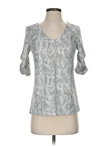Ann Taylor Factory 3/4 Sleeve T-Shirt (view 1)