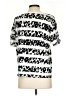 Sandro 100% Cotton Silver Short Sleeve Top Size Med (2) - photo 2
