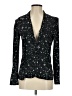 The Kooples 100% Polyester Print Black Blazer Size XS (0) - photo 1