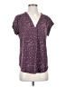 Fun2Fun 100% Polyester Stars Purple Short Sleeve Blouse Size S - photo 1