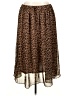 WD.NY 100% Polyester Animal Print Brown Casual Skirt Size XL - photo 1