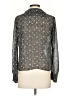 Max Studio 100% Polyester Paisley Gray Long Sleeve Blouse Size XS - photo 2